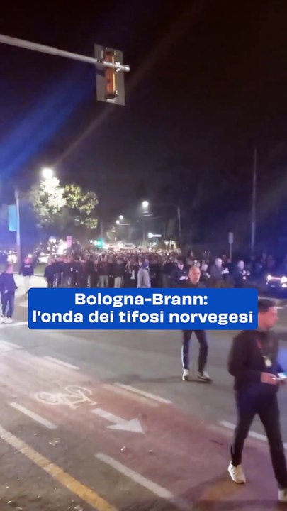Bologna-Brann: l'onda dei tifosi norvegesi