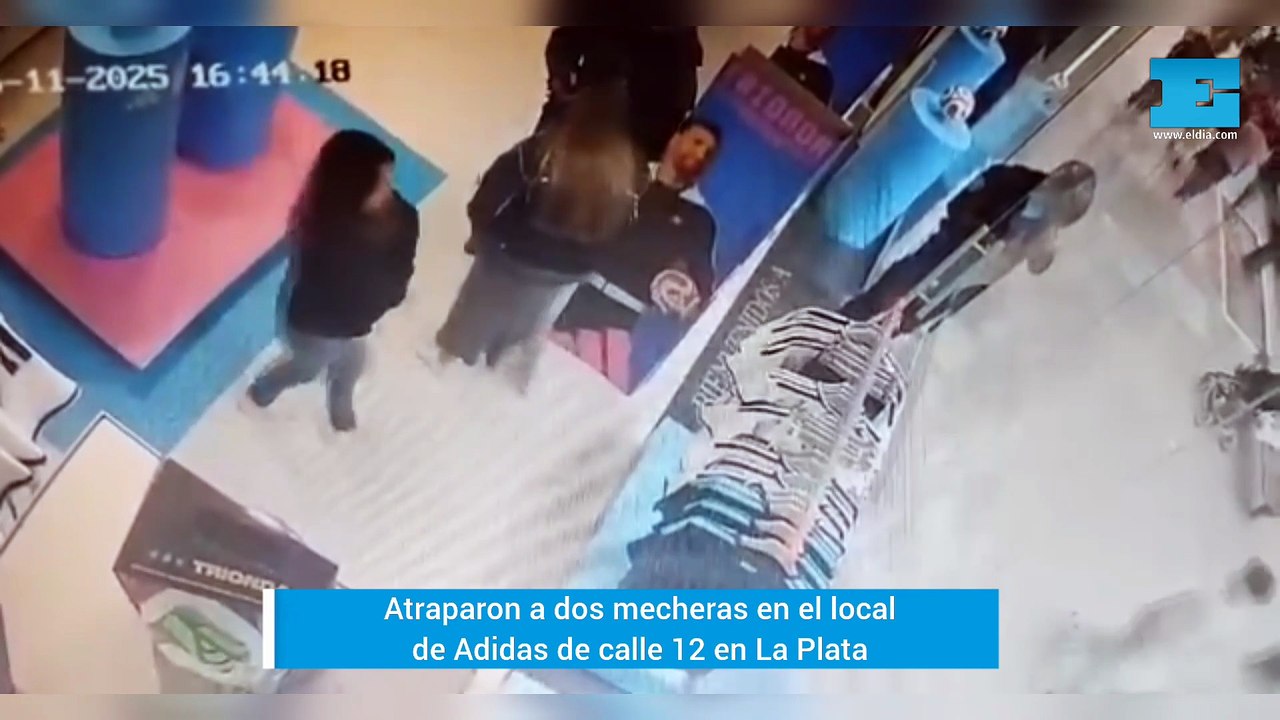Dos mecheras infraganti en un local de Adidas en La Plata