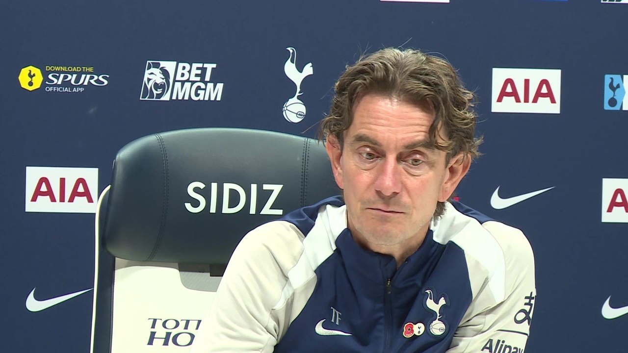 Tottenham manager Thomas Frank previews their Premier League match at home to Manchester United.
