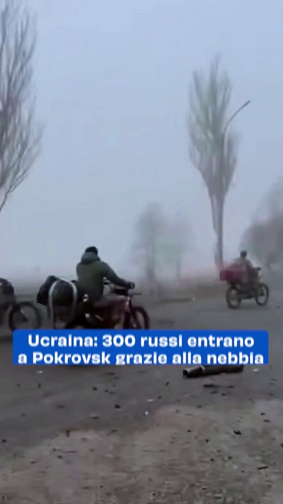 Ucraina: 300 russi entrano a Pokrovsk grazie alla nebbia