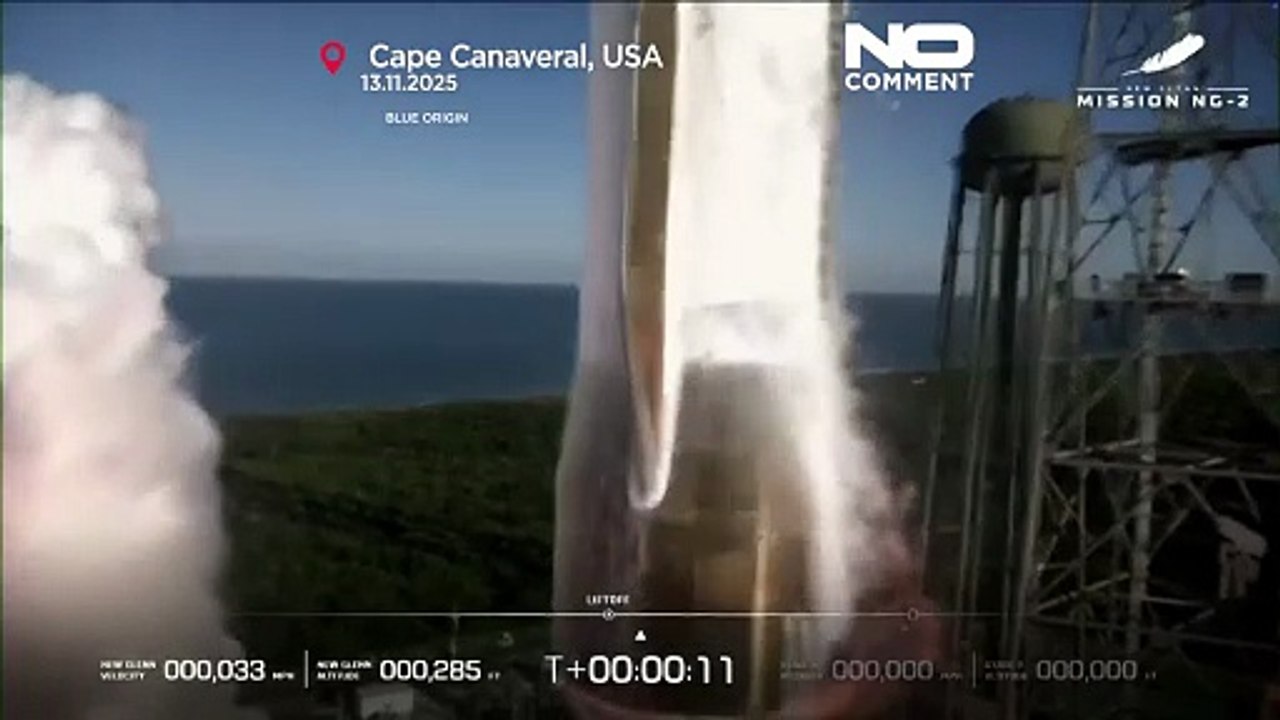 Blue Origin : New Glenn lance 2 orbiteurs de Mars de la NASA et récupère son premier étage