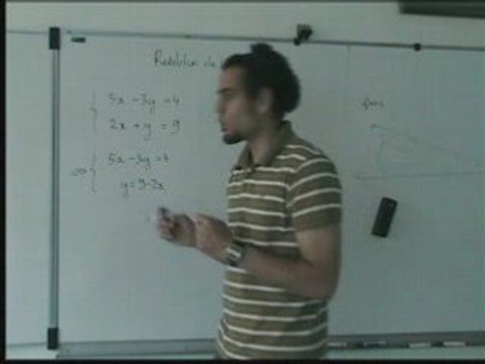 systèmes de deux equation deux inconnues : substitution