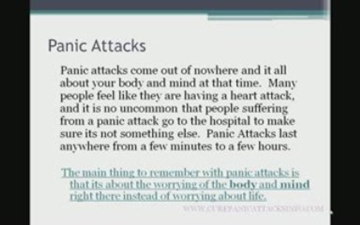 Panic Attacks and Anxiety Attacks