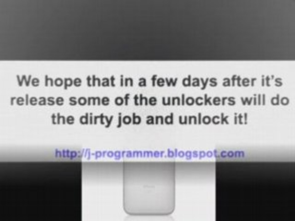 new iPhone 3G unlocked!!!