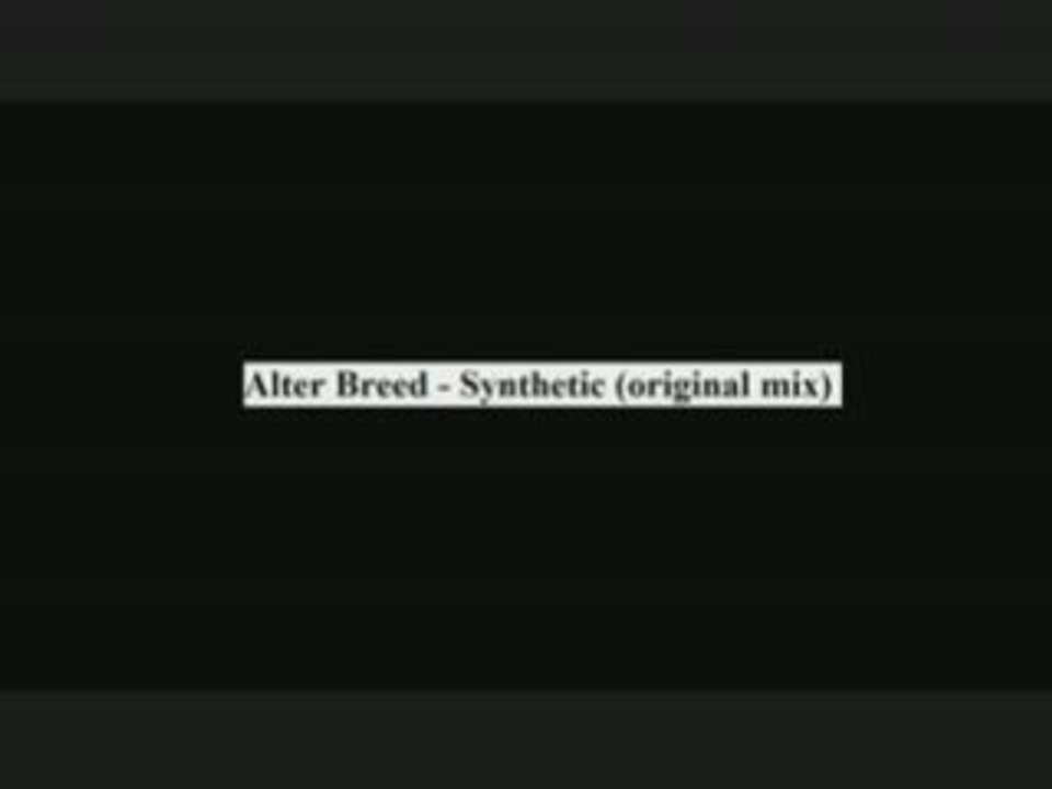 Alter Breed - Synthetic (original mix)