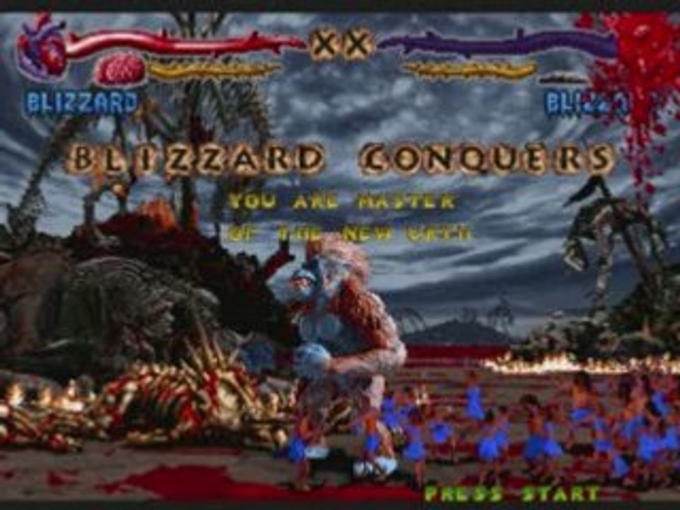 a picture slideshow for my 2 favorite primal rage characters