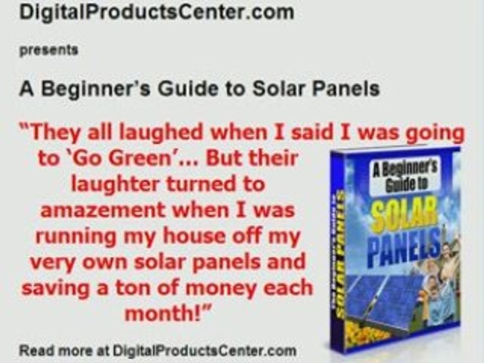 A Beginner’s Guide to Solar Panels