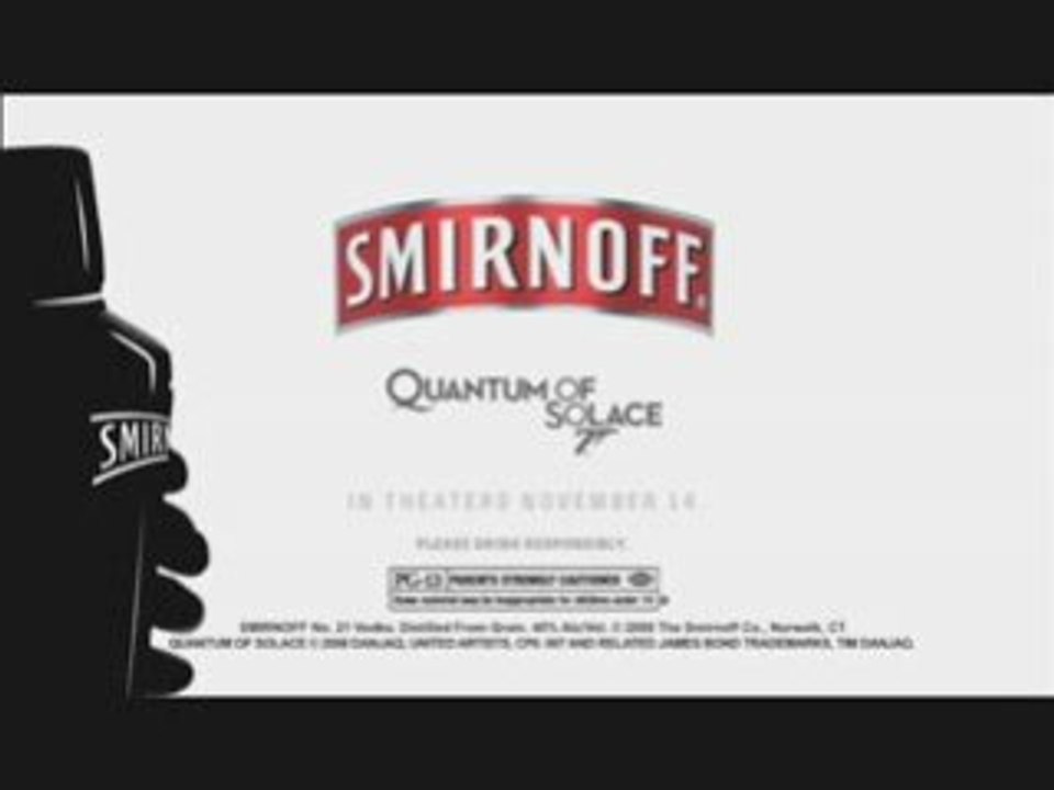 Publicité Smirnoff - Quantum of Solace