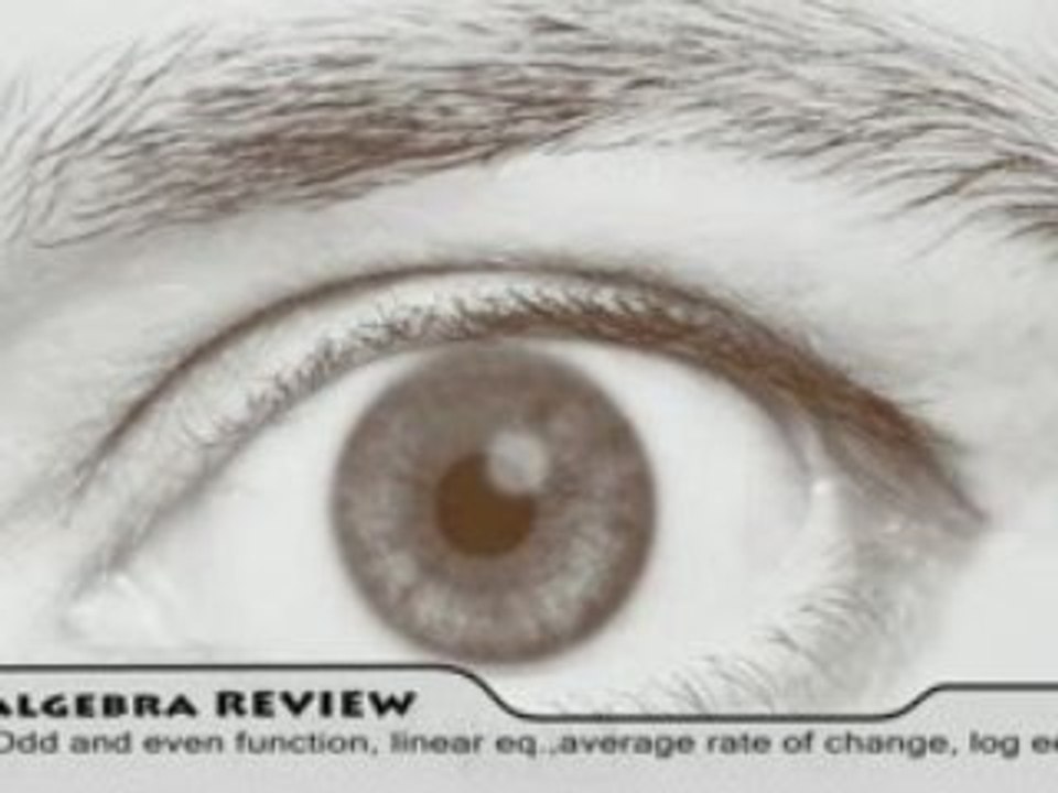 Algebra Review (Part 1)