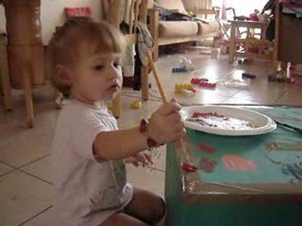 Je fais de la peinture....