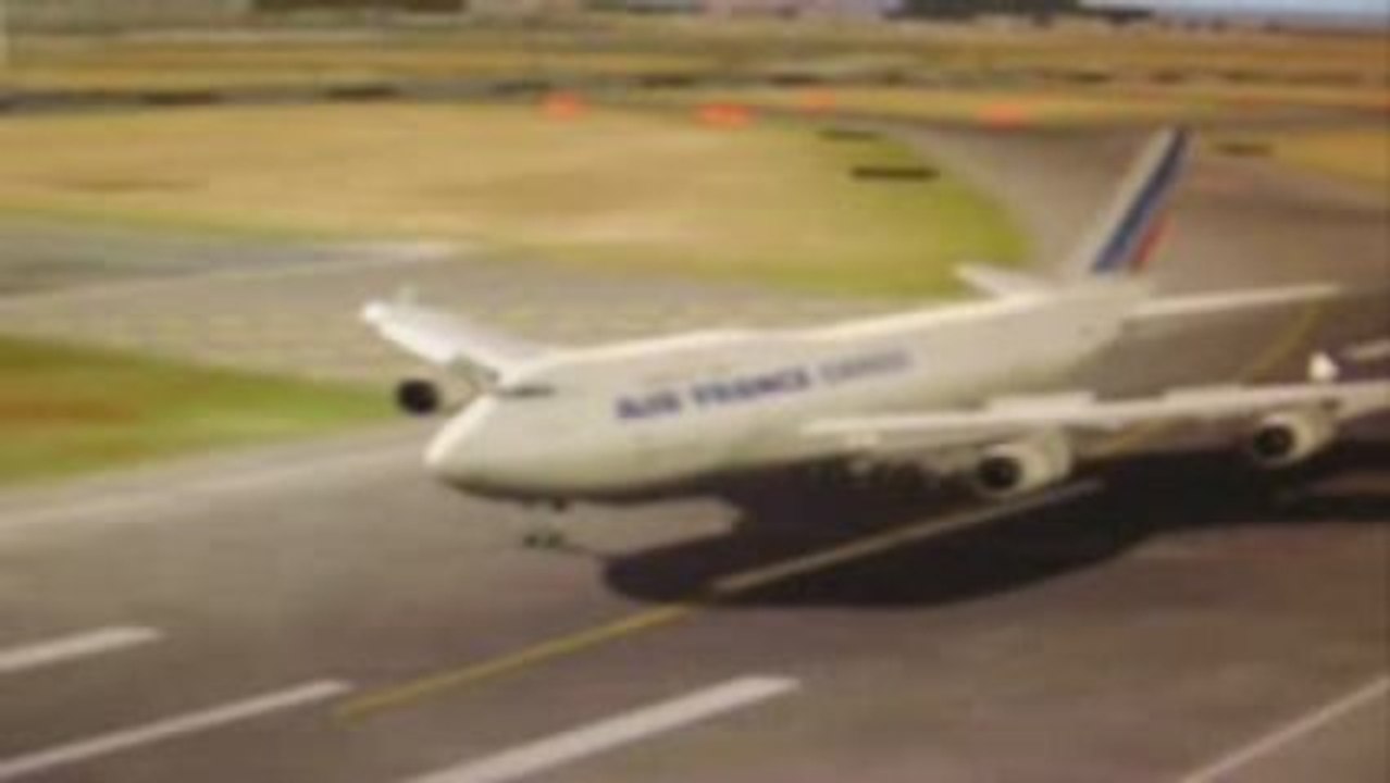 B747-400 aterrisage à CDG
