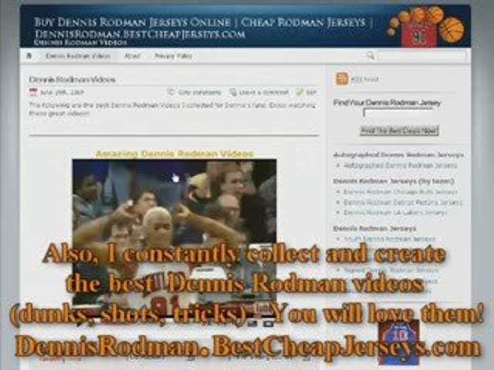 Dennis Rodman Jerseys