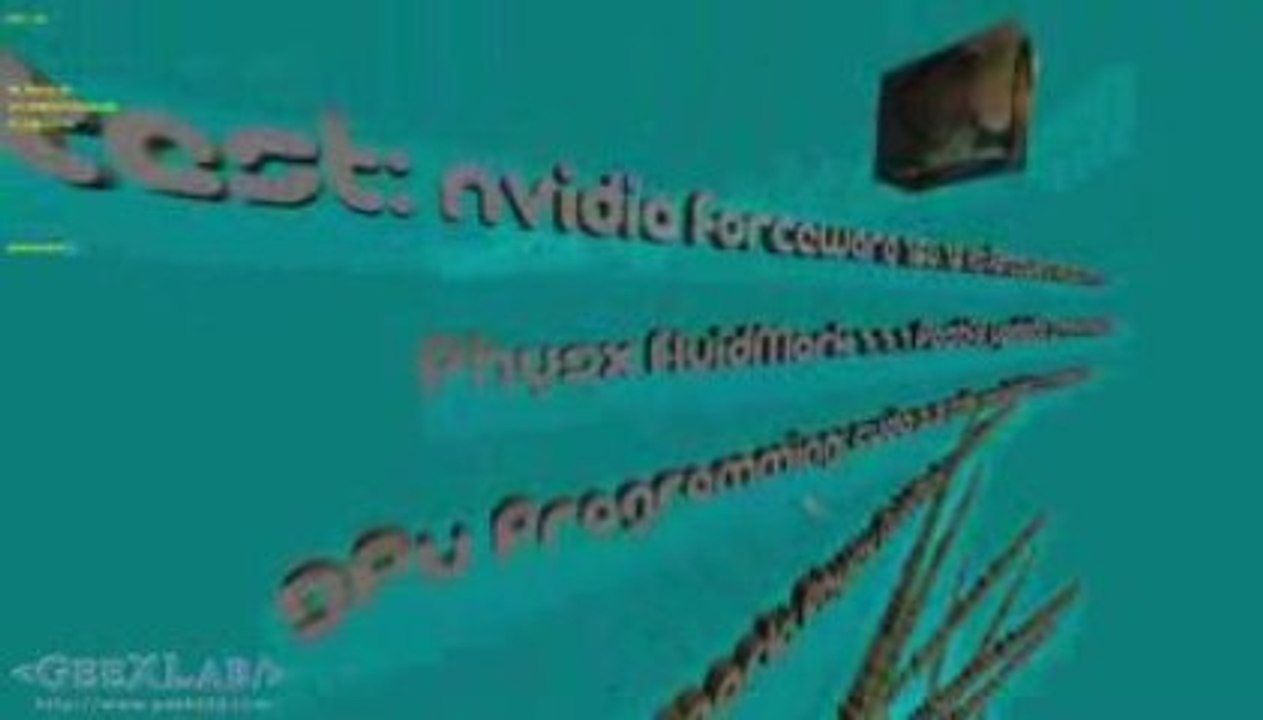 GeeXLab 3D Twitter and Python Integration Test