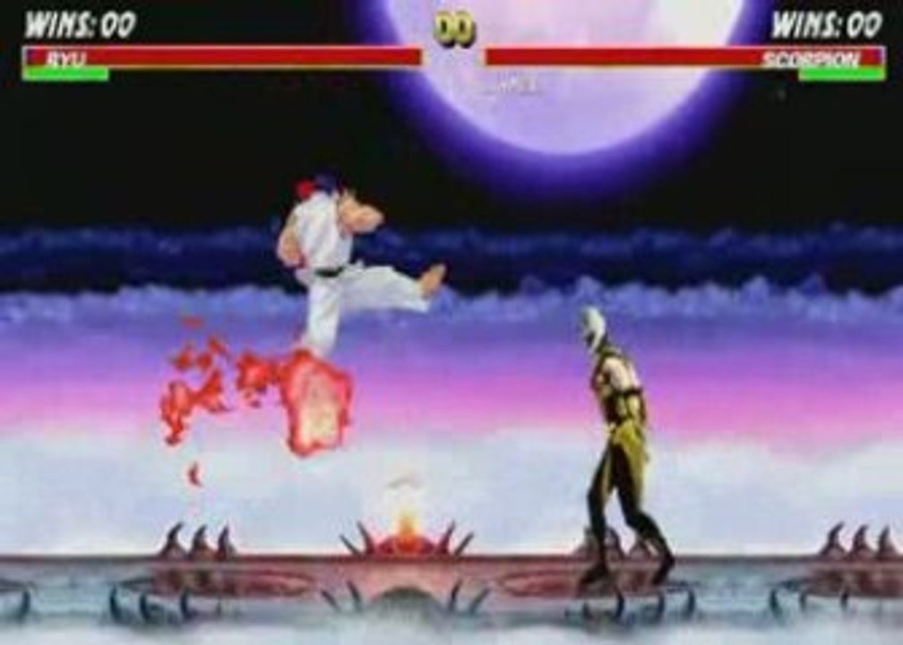 ryu vs scorpion final fight