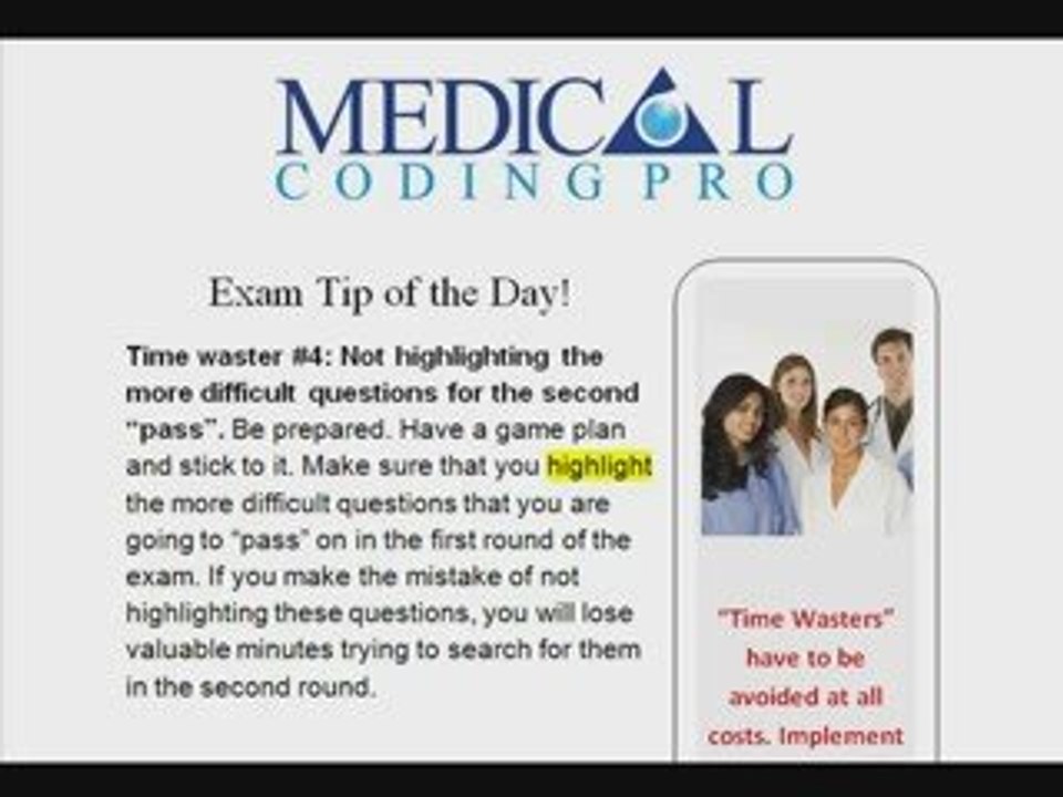 Medical Coding Exam Tip #4