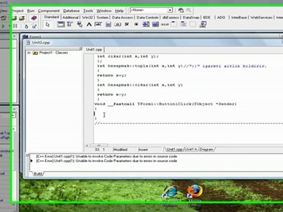 C++  builder ile sınıf uygulaması