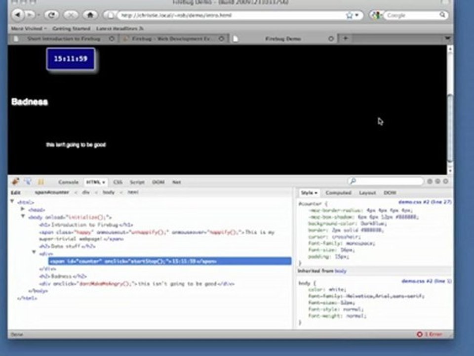 Introduction to Firebug