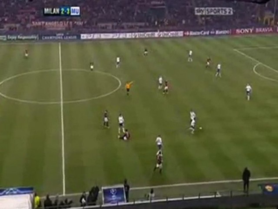 michael carrick red card at San Siro