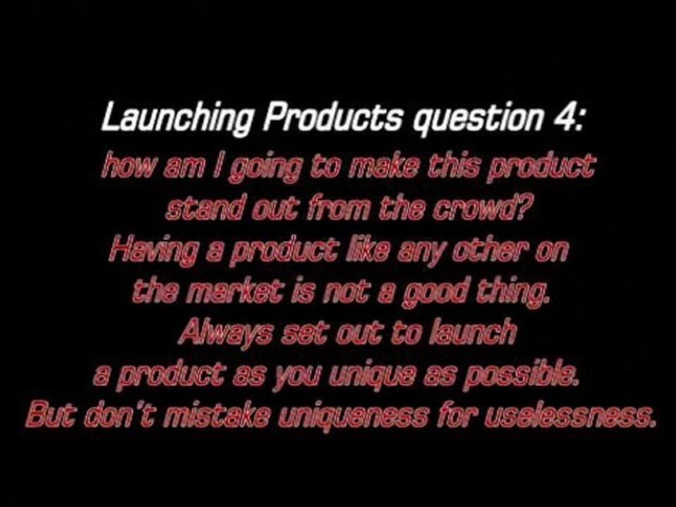 lunching a product important questions