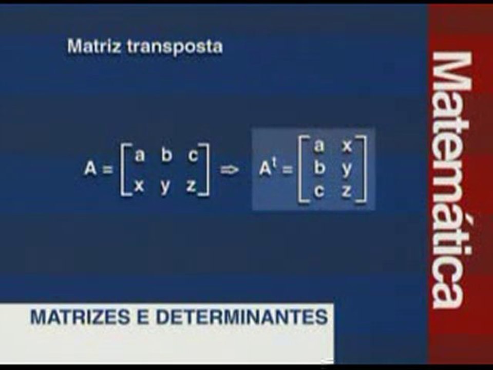Matrizes e Determinantes