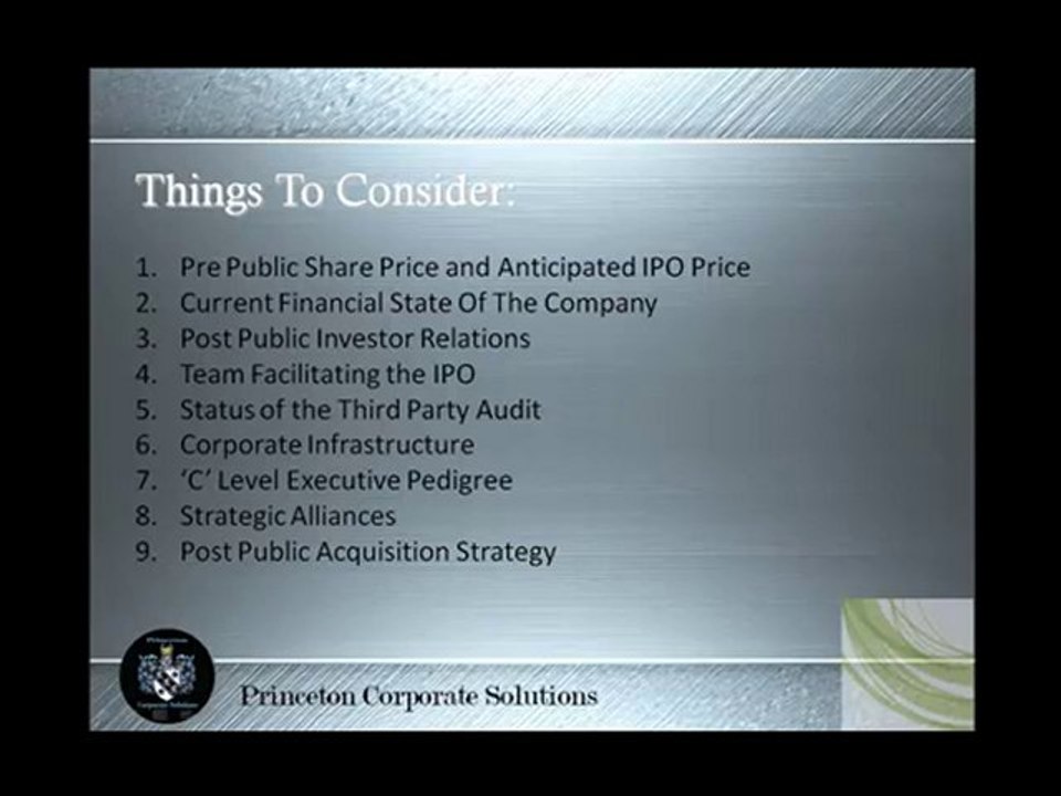 OTCBB - James Scott - Princeton Corporate Solutions
