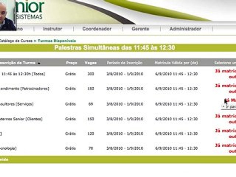 Tutorial Inscrição ESA 2010