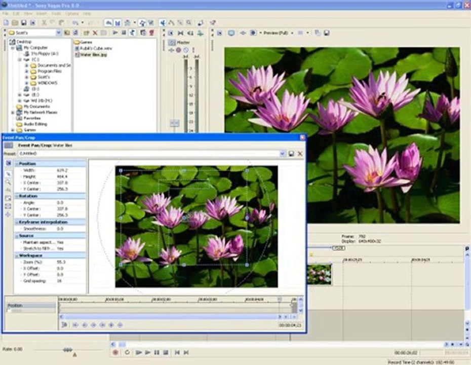 Using Keyframes To Animate A Static Image