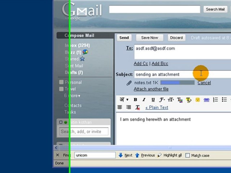 How to fast sending Email Attachment in Gmail