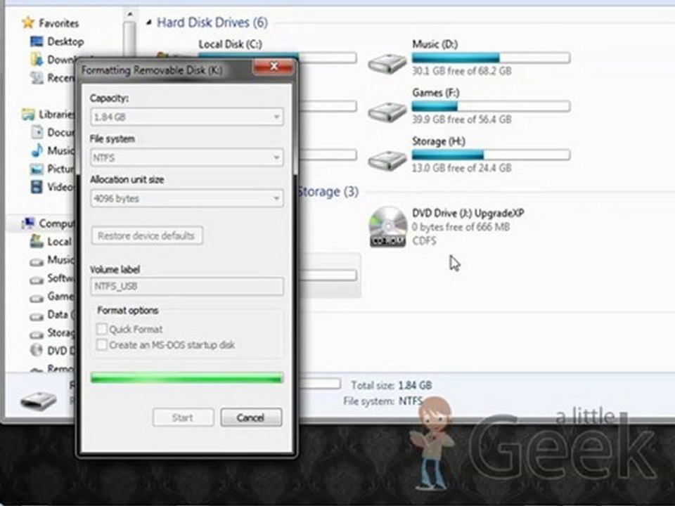 How to Format Usb in NTFS