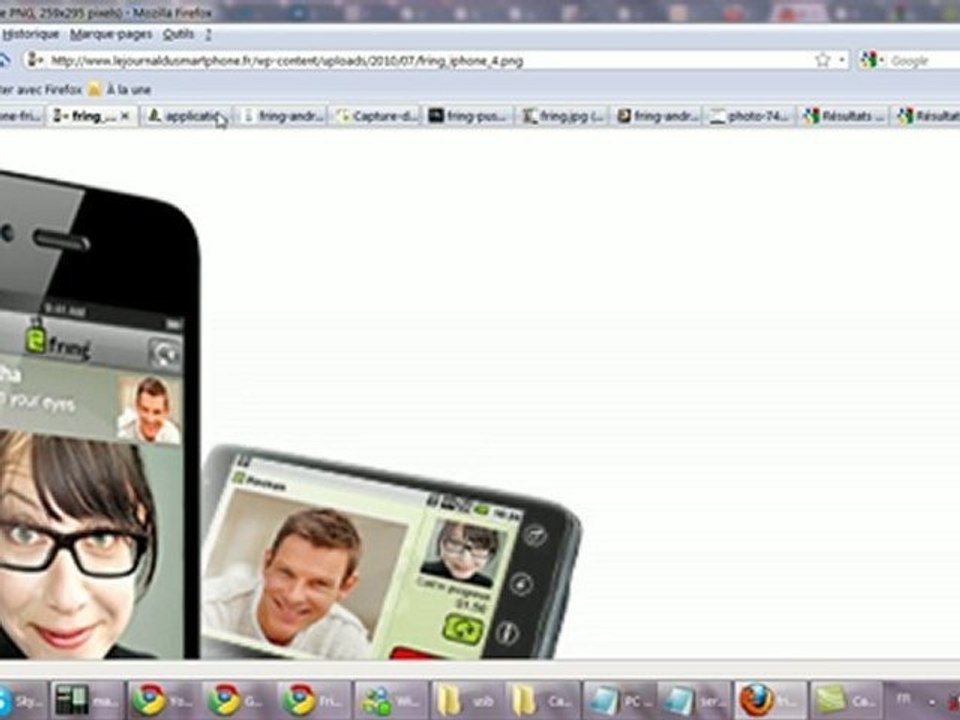 application fring sur iphone
