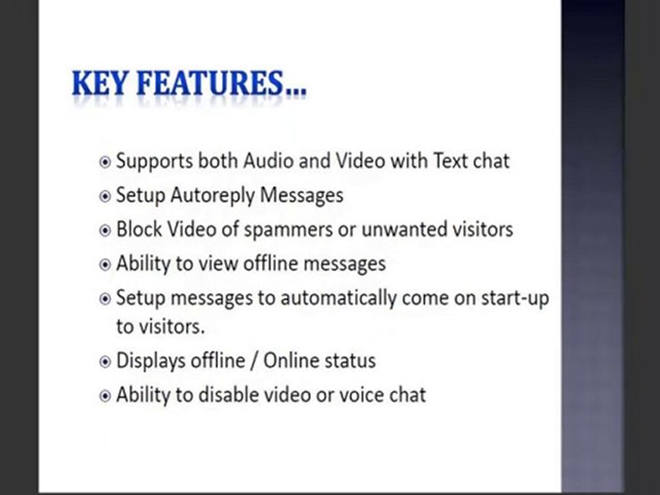 Embedded Live video Chat