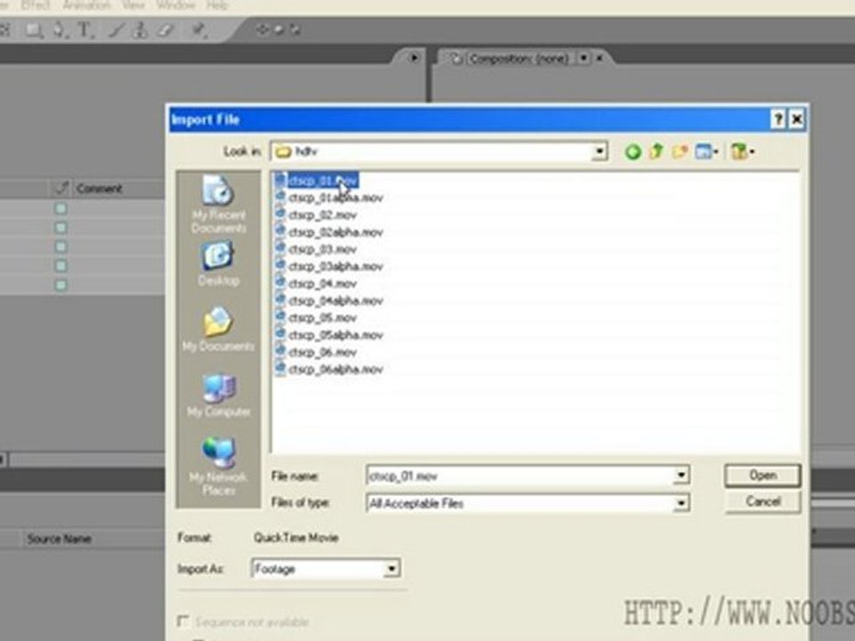 Aftereffects training-creatingComps1|noobskool.com