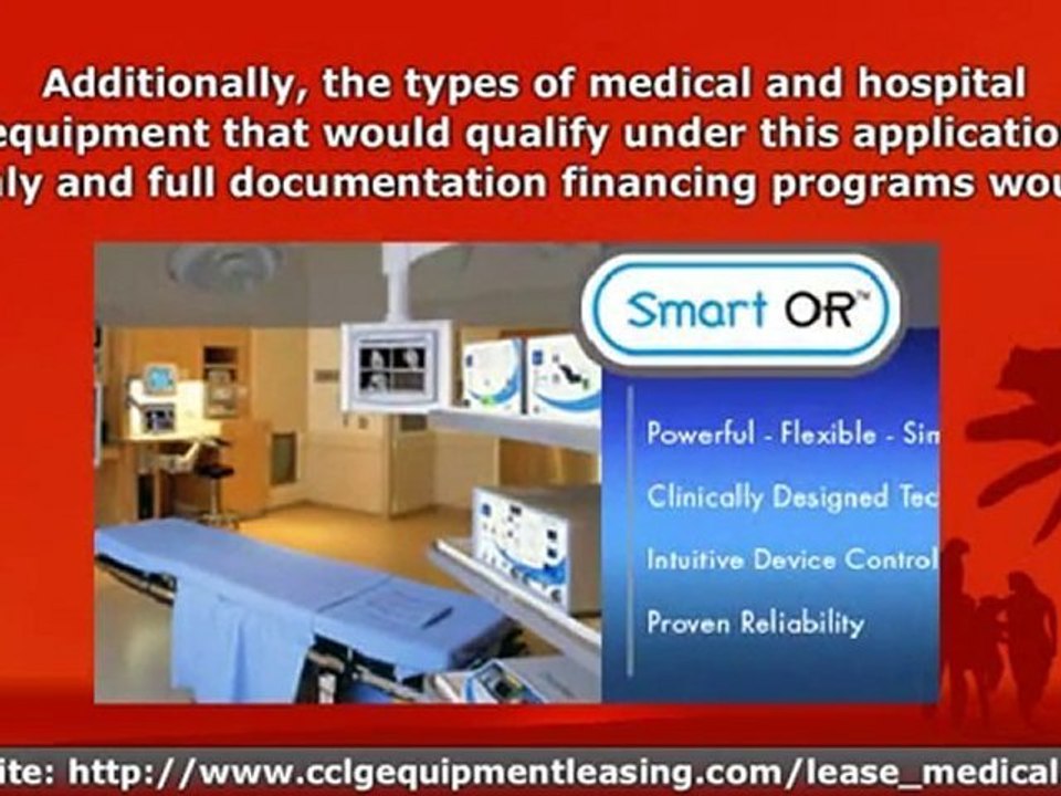 Medical Equipment and Machinery, New and Used Financing and