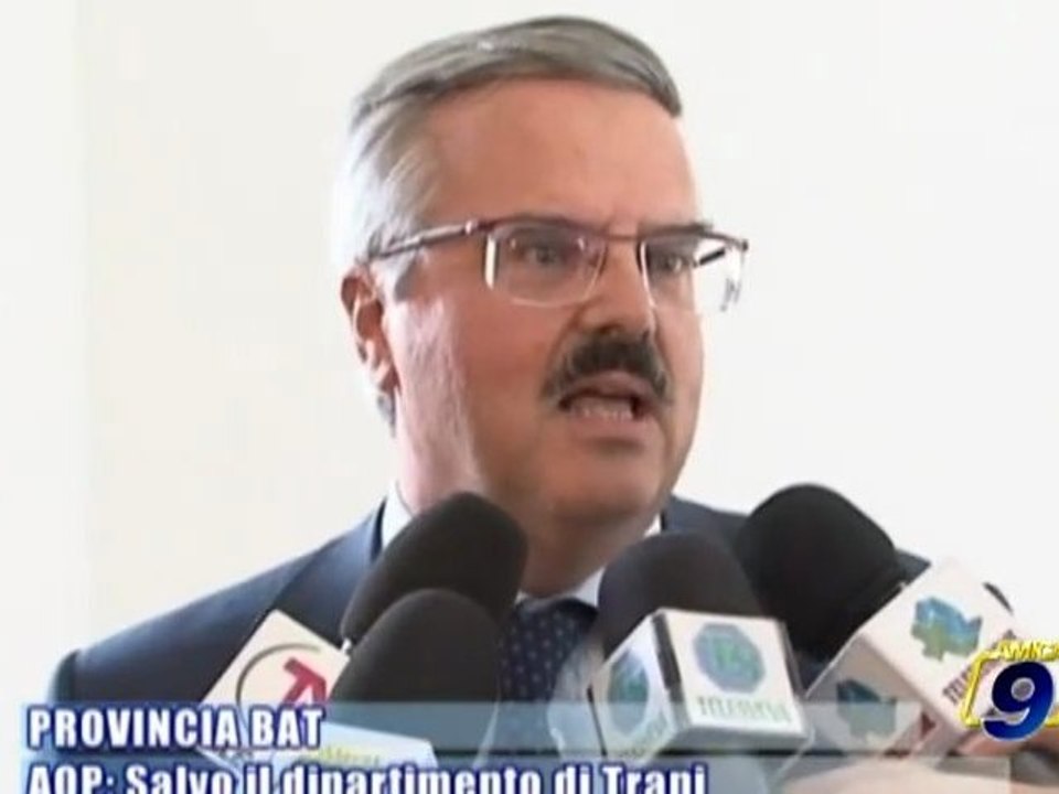 PROVINCIA BAT | AQP: salvo il dipartimento di Trani
