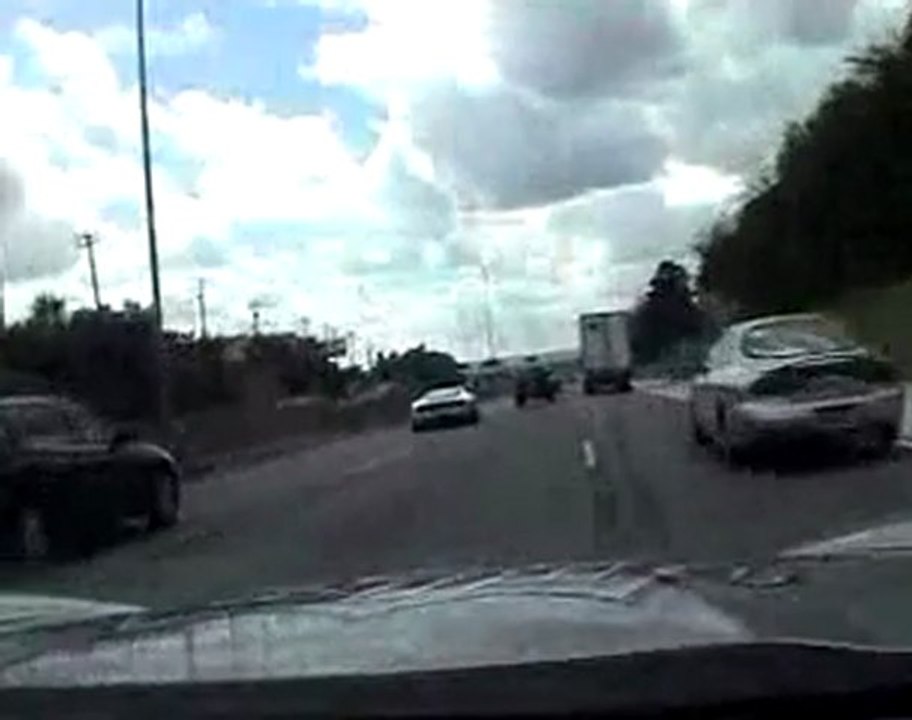 Z06 160 mph chase of Ford GT -- BullRun 2006