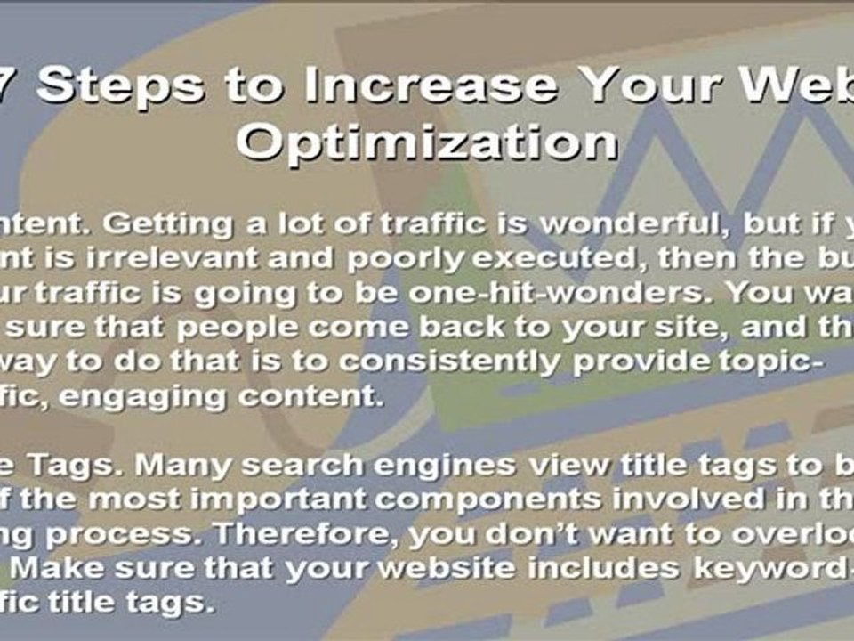 Web Optimization