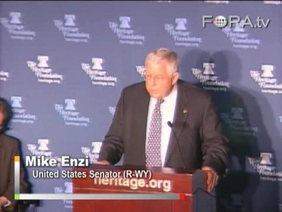 Enzi Says Private Competition Key to Healthcare Reform