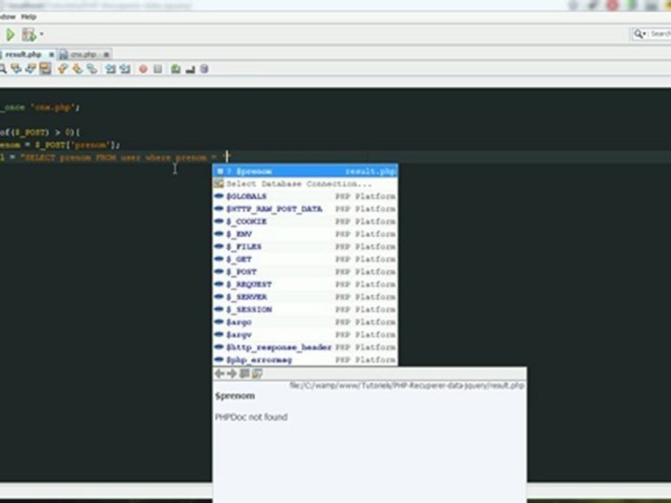 Tutoriel jQuery : Vérification instantanée avec jQuery