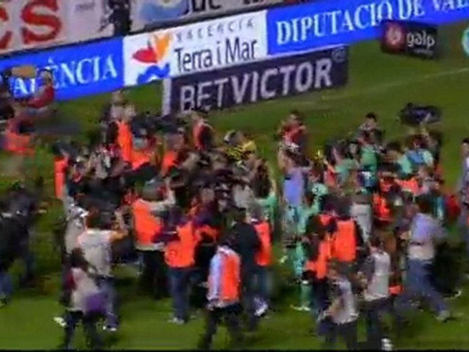 Barcelona campeón celebración post-partido