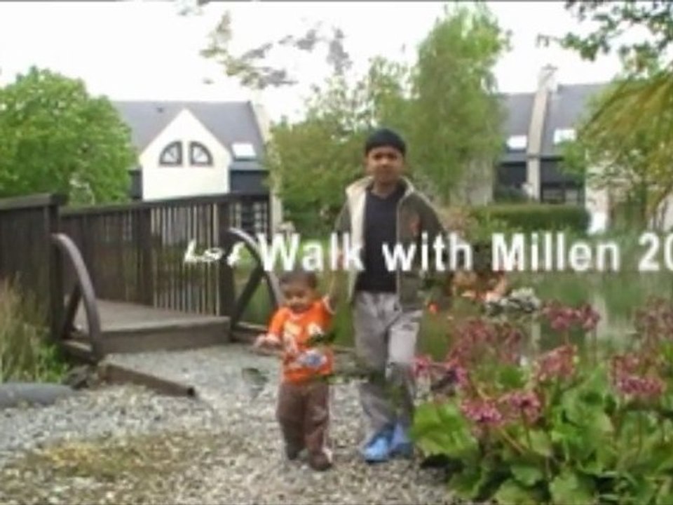 Patrick's First Walk with Millen