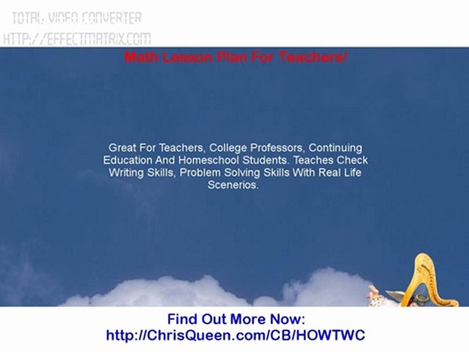 Math Lesson Plan For Teachers!