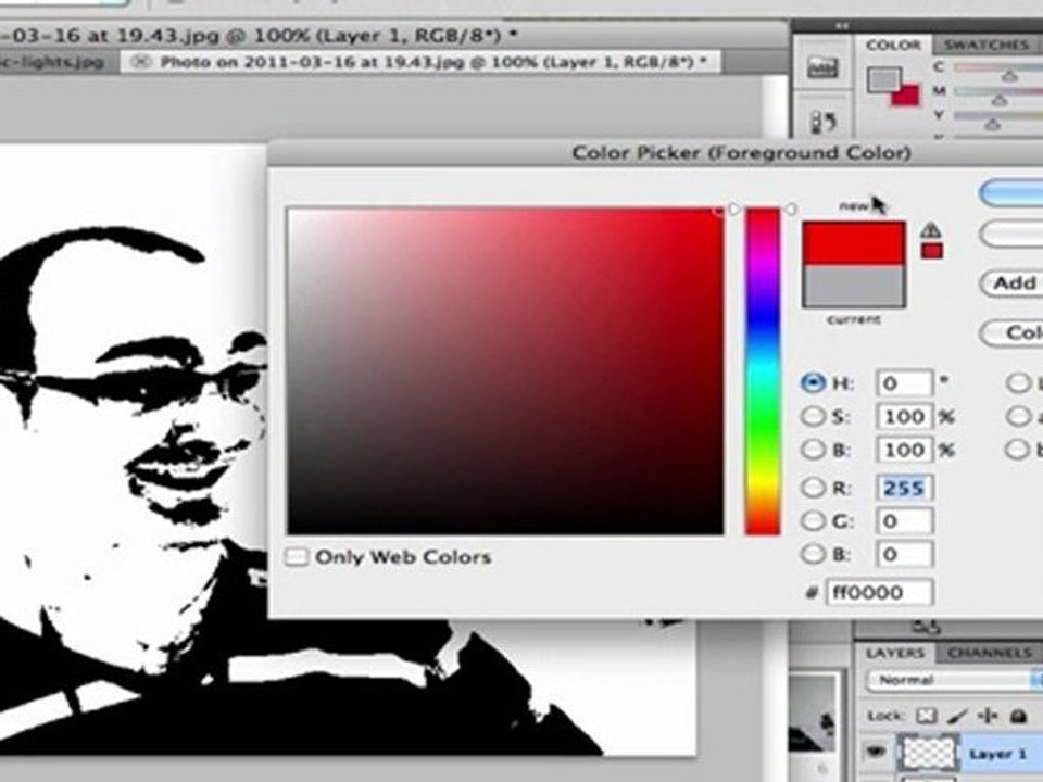 How to create a threshold image in Photoshop CS5