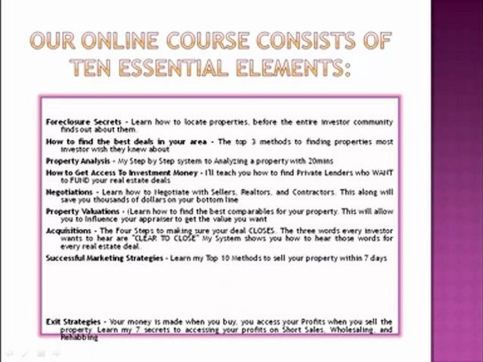 Free Real Estate Course