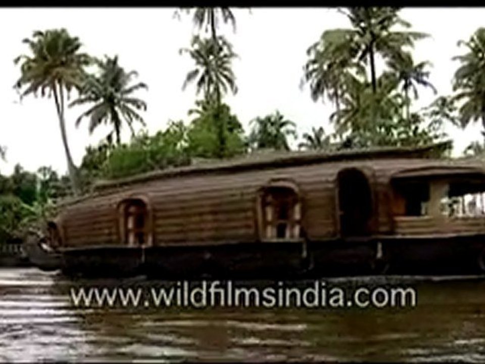 Houseboat on backwaters, Kerala