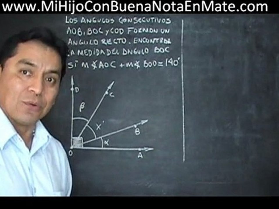 Ejercicio Matematico Angulos
