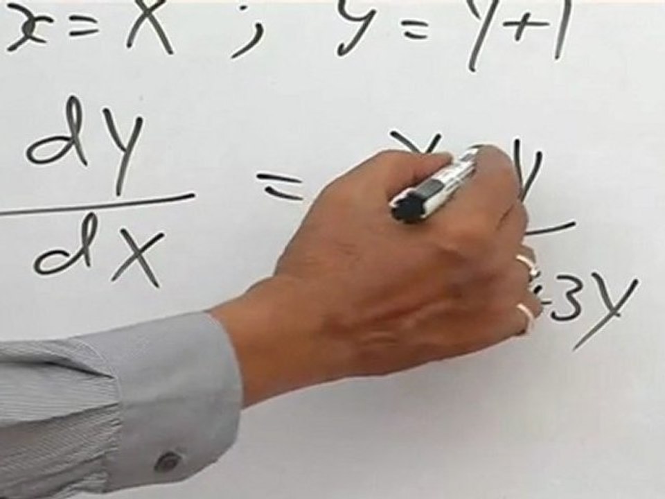 Differential Equations - Conversion to standard form and apply homogeneuos form