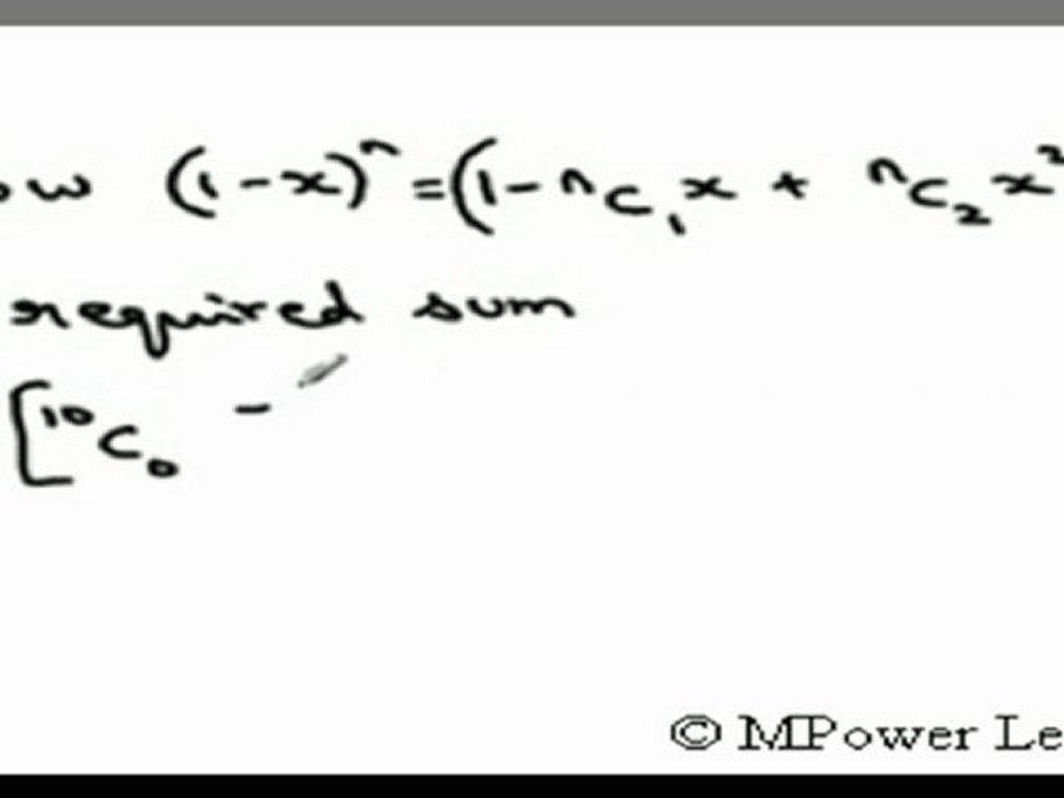 Integration of a Binomial Expansion