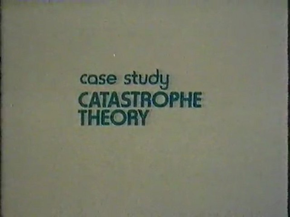 Mathematics Foundation Course 15: Catastrophe Theory Case Study