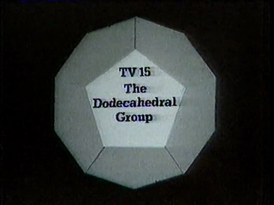 Pure Maths 15 : The dodecahedral Group