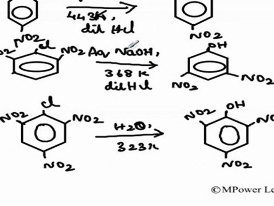 Nucleophilic substitution in aromatic halides in presence of nitro gp